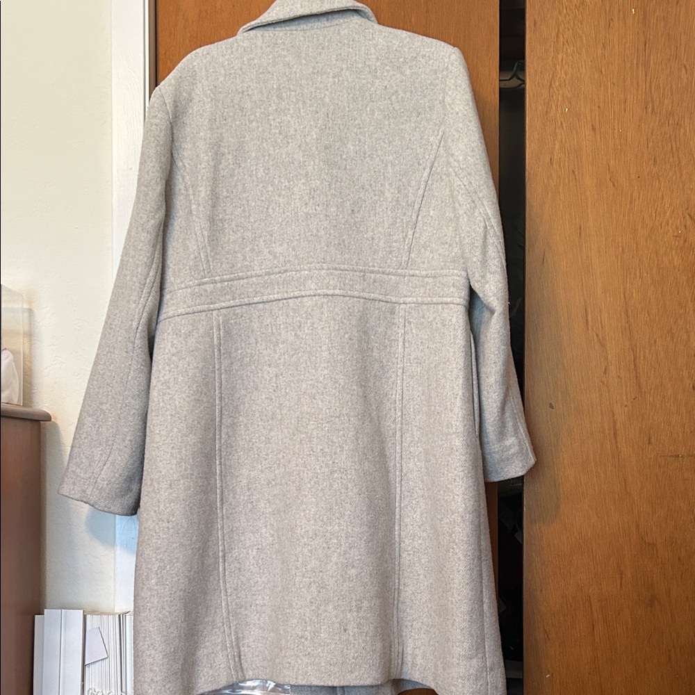 J. Crew Light Gray Wool-Blend Pea Coat - Picture 6 of 6